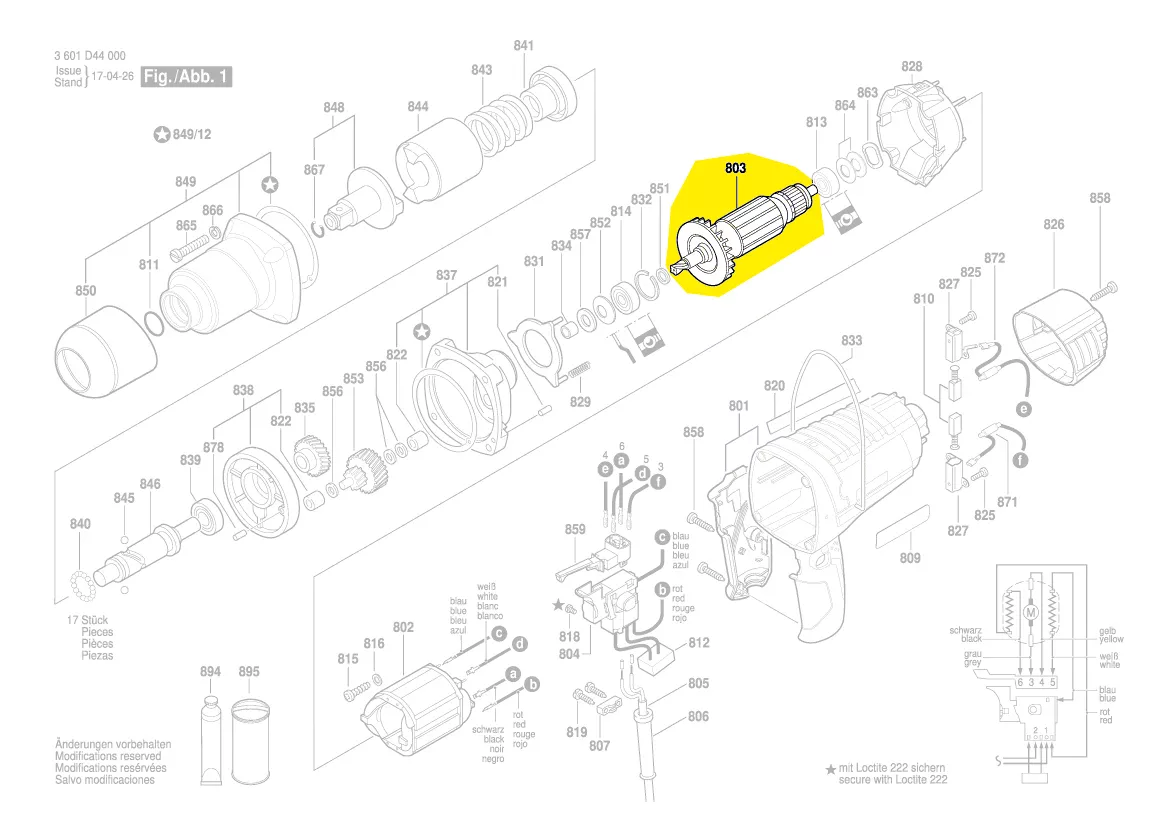 Induit BOSCH réf. 1 619 PA2 436